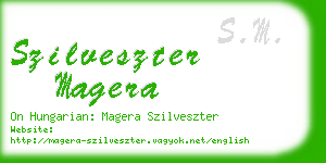 szilveszter magera business card